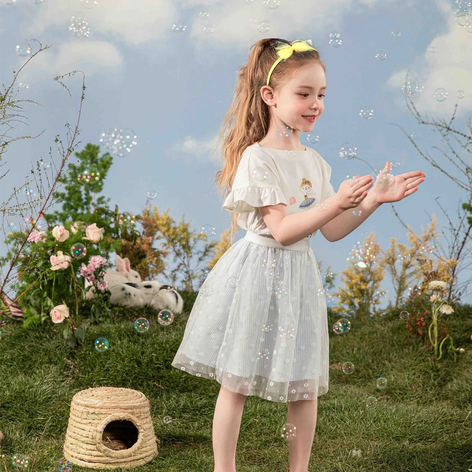 Рисунок 3 - 2022 милый бант сетка повязка карамельный