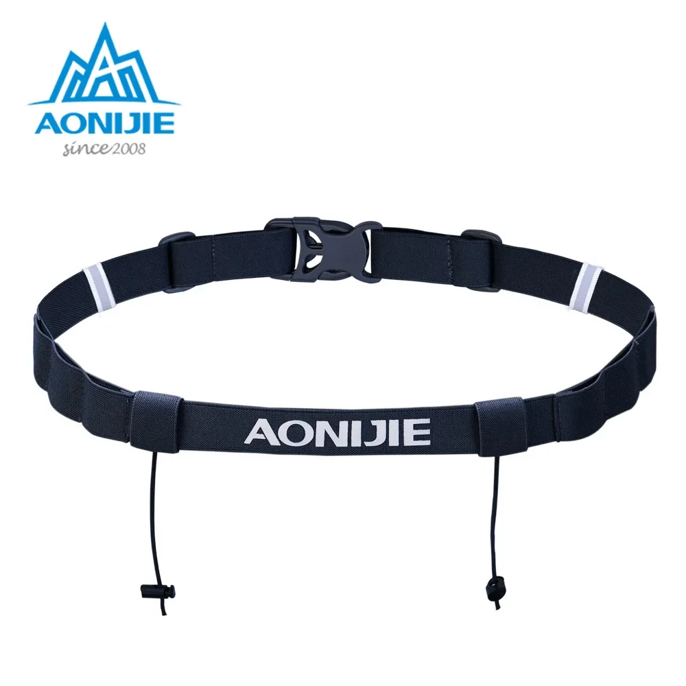

Поясной держатель AONIJIE для бега гонки номер ремень, унисекс, E4076, E4085, для марафона велосипедный двигатель с 6 гелевыми петлями