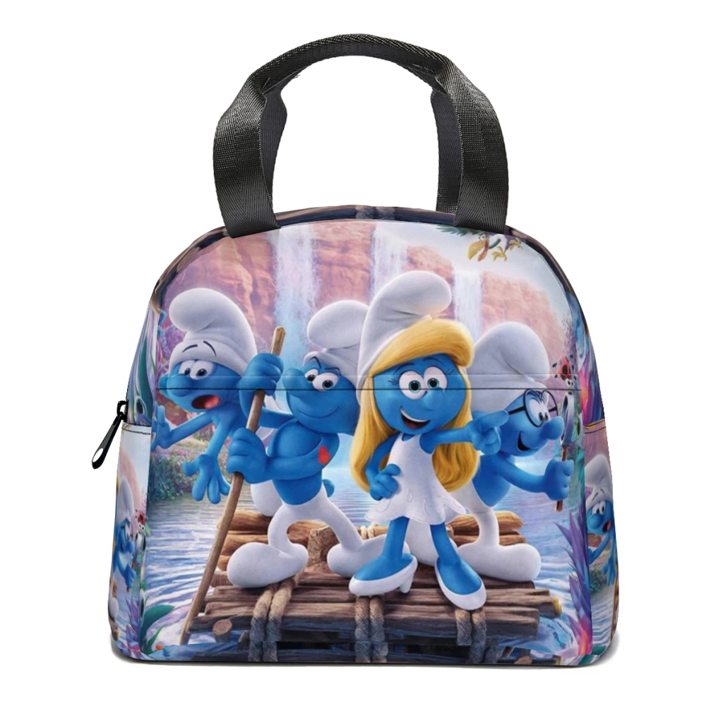 

S-Smurfss Портативная сумка для ланча, термобокс для еды, прочный охлаждающий Ланчбокс с плечевым ремнем, сумка для пикника, офиса