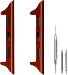 Universal Aluminum Connector Adapter Strap - 20mm  38mm (Red)