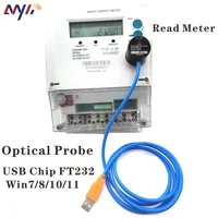 USB 2.0 optical read-out head  FT232 Optical Probe IEC1107 IEC62056-21 STS DLMS  kWh Meter Gas Meter Water Meter Reading 1