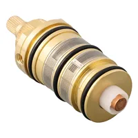 Brass Replacement Thermostatic Spool Cartridge Bath Mixer Faucet Shower Valve Repair Kit Bathroom Accessories Home Hardware 1