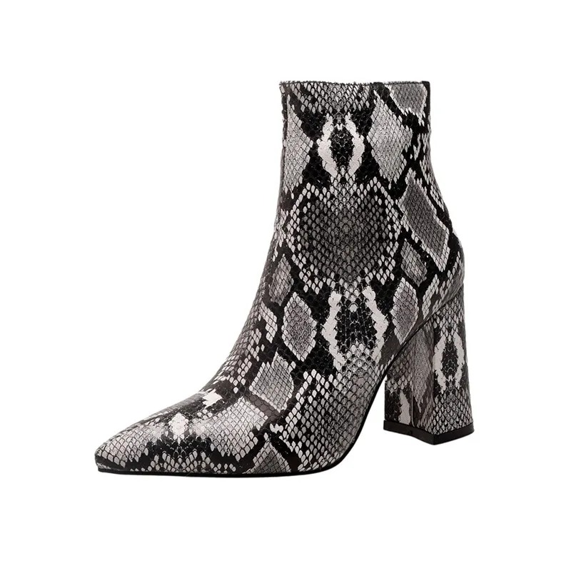 Olivia Snake Print Ankle Boot - Image 6