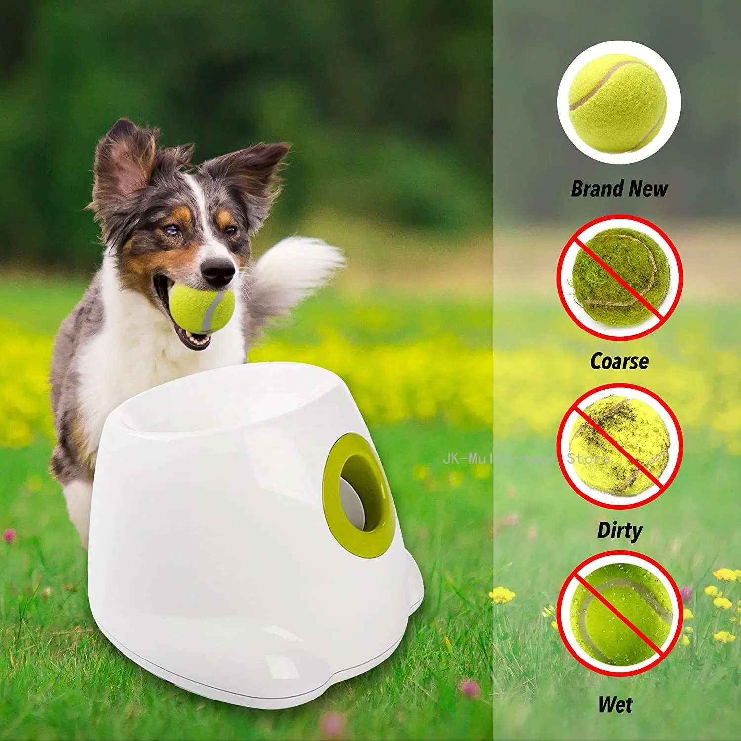 PetSafe Lanzador de Pelotas para Perros Automático, Lanza Pelotas de Tenis,  Juguete Interactivo para Perros, Juego para Perros, Configuración Múltiple,  Resistente al Agua : : Productos para mascotas