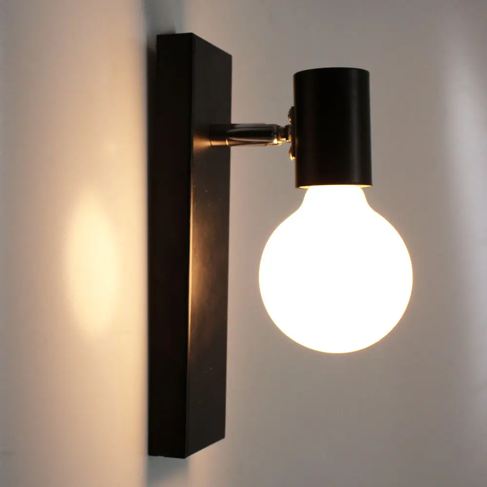 북유럽 단철 벽 조명 Sconce E27 레트로 머리맡 램프 빈티지 실내 조명 침실 거실 홈 장식 wandlamp