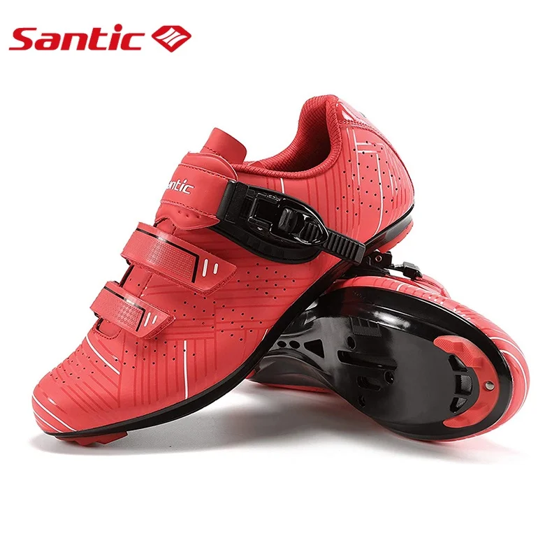 

Santic Men's Bicycle Shoes Nylon Sole Breathable Road Bike Shoes Professional Sports Lock Shoes