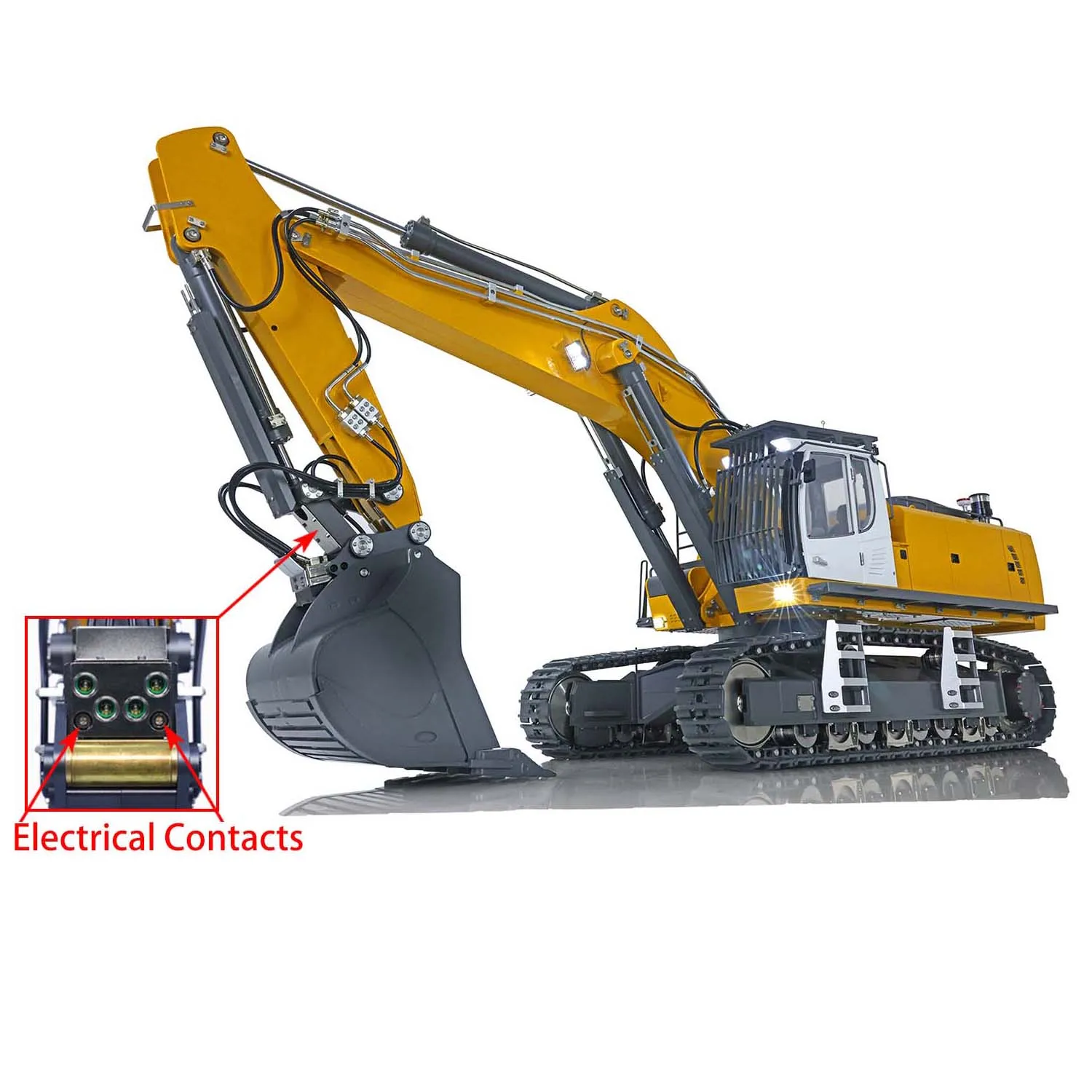 In Stock KABOLITE 1/14 Remote Control Hydraulic Excavator K970 100S Pro RC Car Digger with Light Sound Smoke Group Model TH22669 4