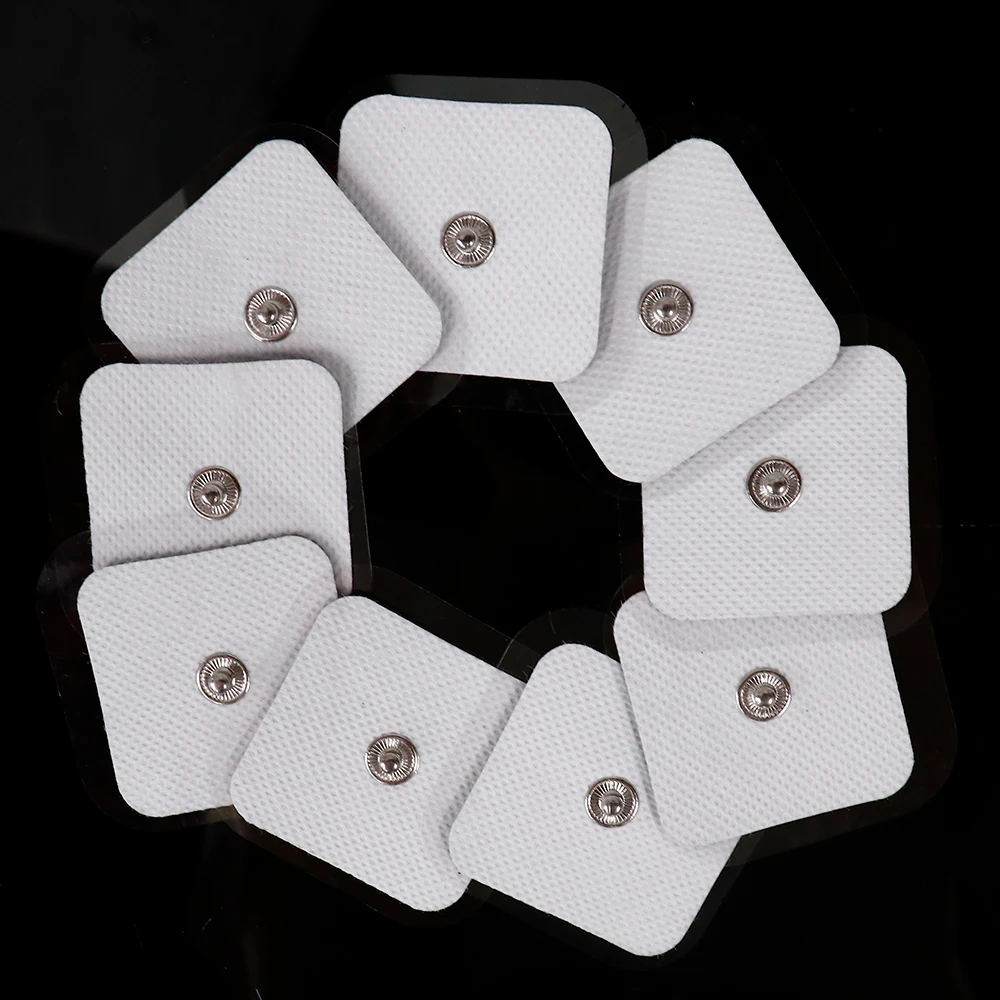 10/20 Stück Selbstklebende TENS-Elektrodenpads für Akupunktur-Therapie, Massagegerät-Pads, Puls-EMS-Muskelstimulator, Massage-Aufkleber – Detail 8