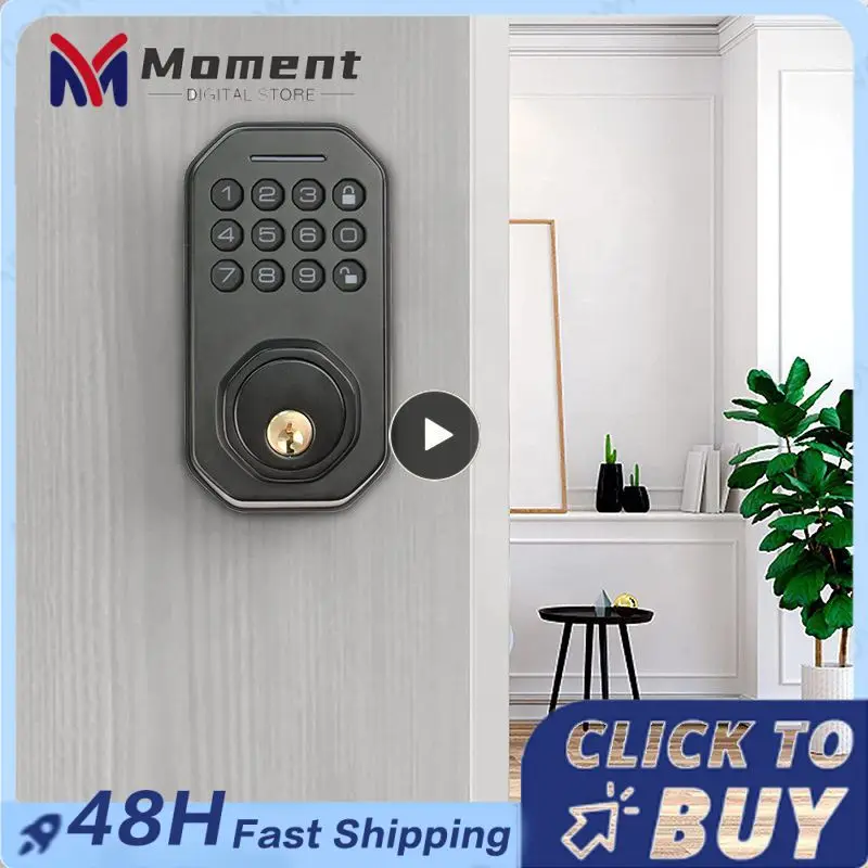 

Tuya Wifi Electronic Password Door Lock With Tuya APP Remotely/Password/Mechanical Key Unlock Smart Home Security Door Lock