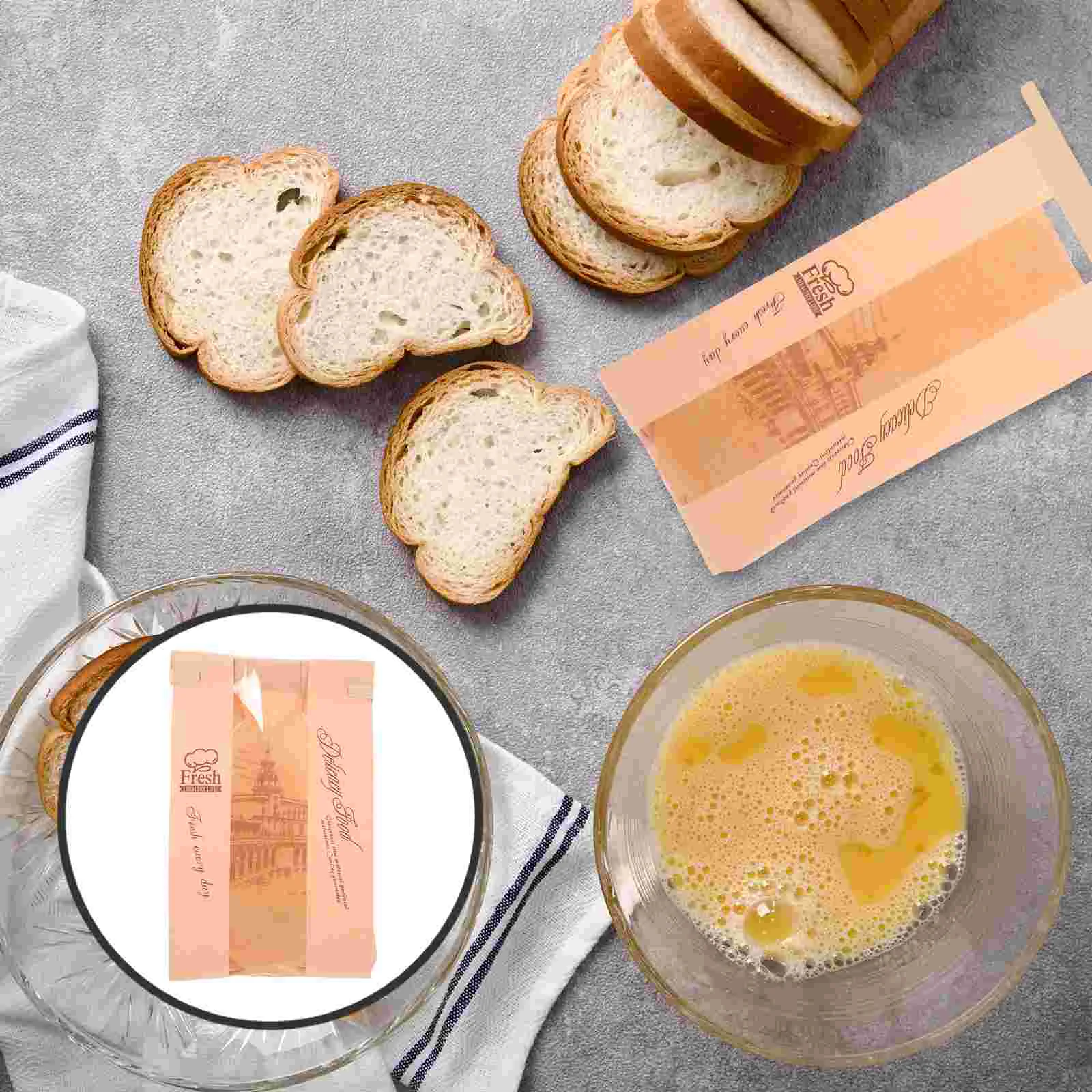 

Bakery Bags Sandwich Paper Cookie Bread Oil-proof Packing Food Packaging Household Holders