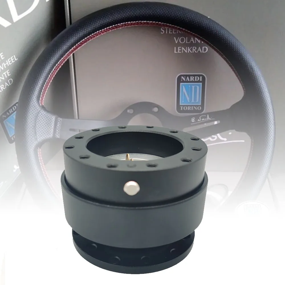 Adattatore Volante A Sgancio Rapido Universale 6 Fori - Nero, Per Auto Da Corsa - Foto 5