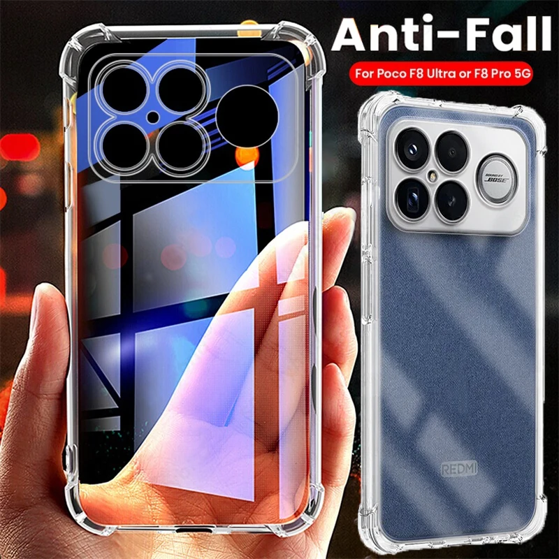 Transparent Shockproof Case - Enhanced Protection