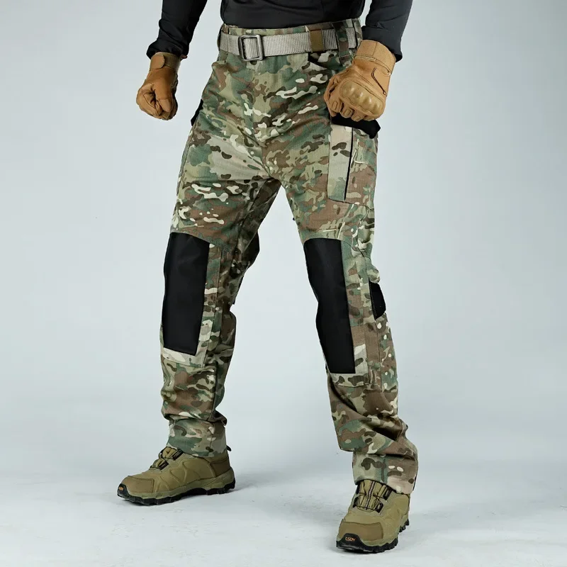 Description Picture 6 of itemMen's Tactical Pants Casual Cargo Multi-Pockets Trousers Quick Dry Outdoor Waterproof Workwear Trousers Wear-Resistant Overalls