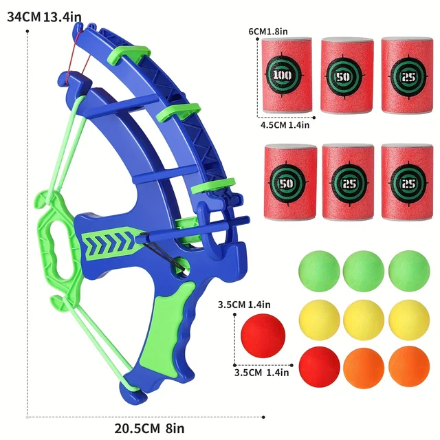 1 Set Soft Bullet Target Practice Toy for Boys Party Games Educational Shooting Practice Toys Christmas New Year Gifts for Kids 4