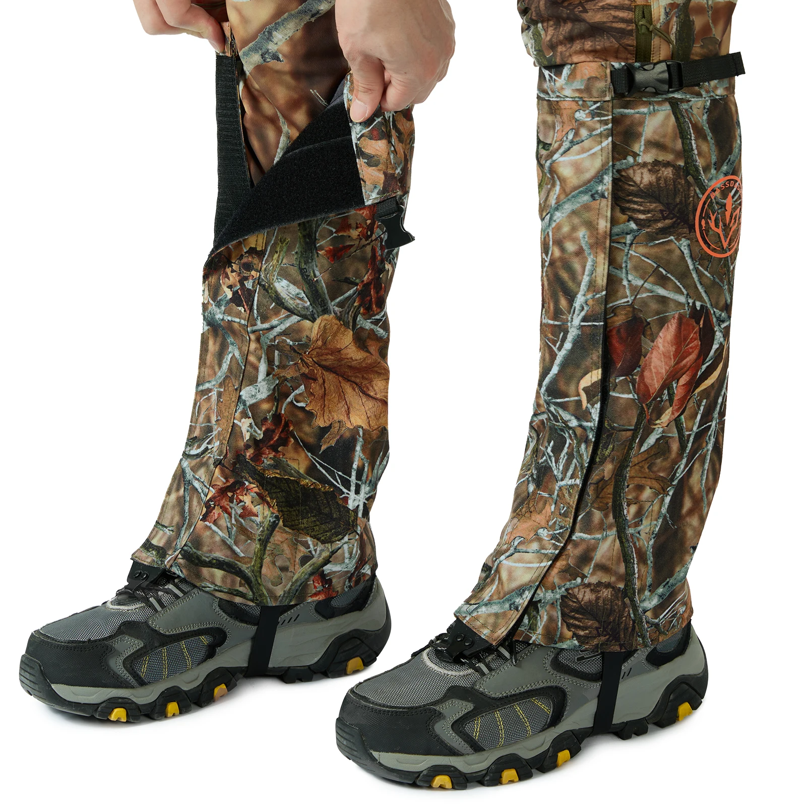 Camo Waterproof Hunting Leg Gaiters with Replaceable Insteps