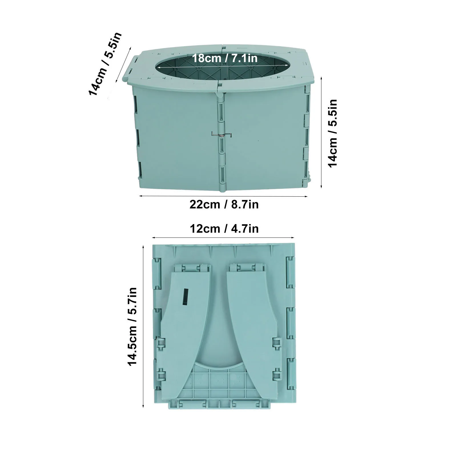 Traveling Toddler Potty Foldable PP Portable Baby Toilet for Camping Travel Long Distance Driving 2
