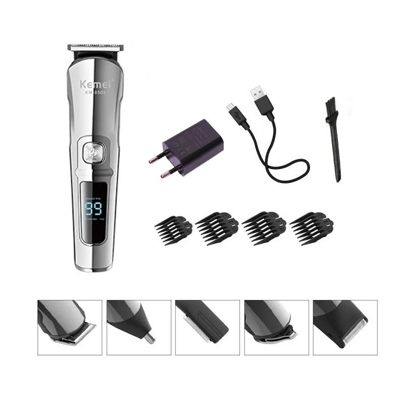 Kemei KM-8508 Hair Clipper Hair Trimmer Electric Clipper Razor Shaver Beard Trimmer Men Shaving Machine Cutting Nose hair clipper electric shaver hair trimmer ear and nose hair trimmer