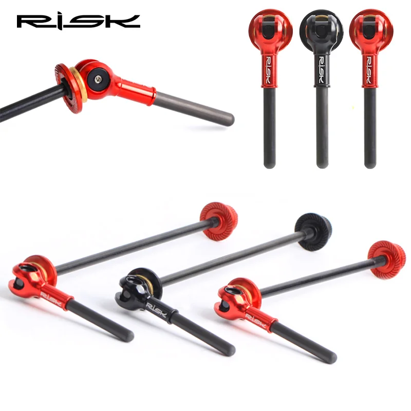 

Titanium Bicycle Axis Hub Skewer QR Lever For MTB Road Bike Lightweight Bicycle Front Rear Wheel Hub Skewers set Cycling parts