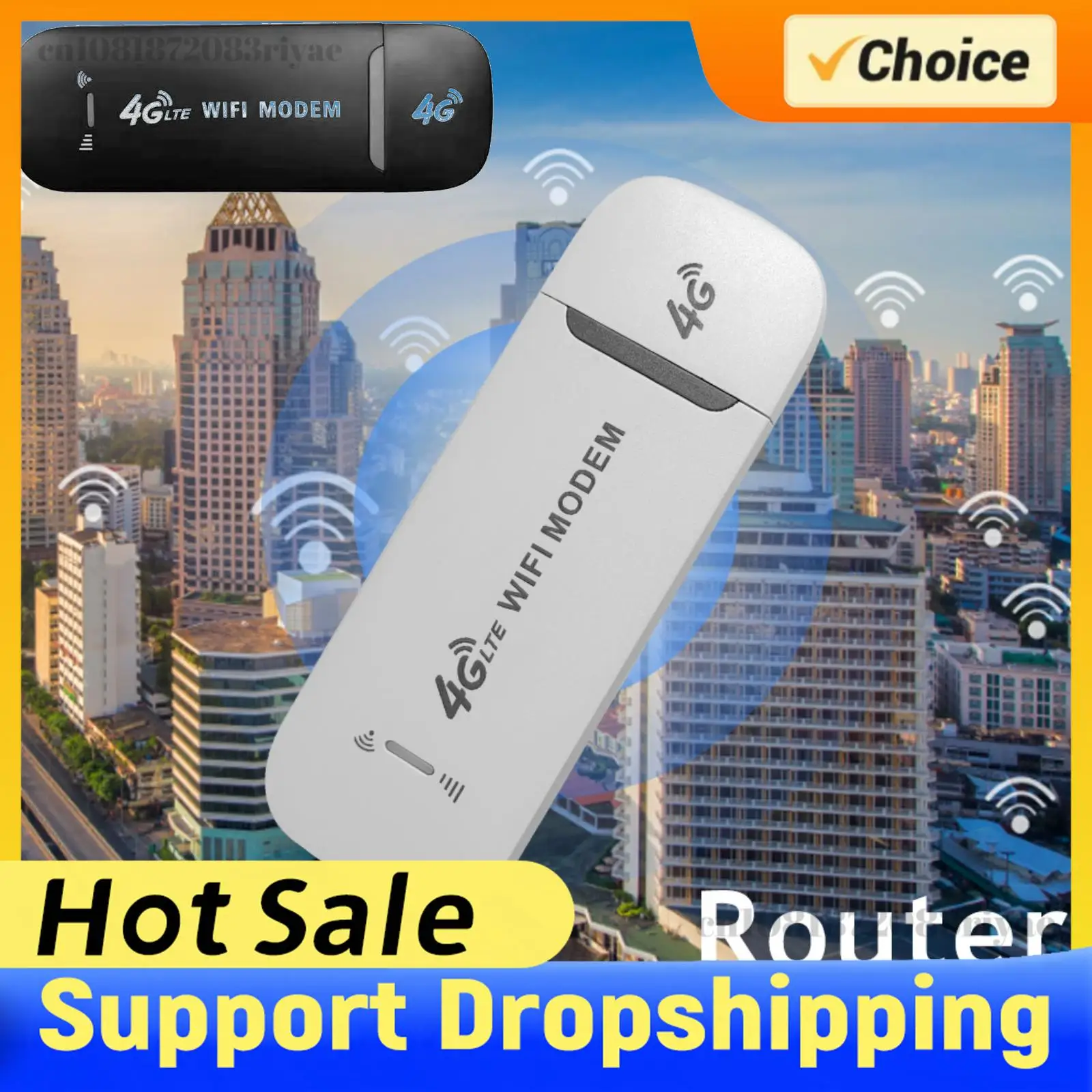 High-Speed Portable 4G LTE USB Modem & WiFi Hotspot with SIM Slot