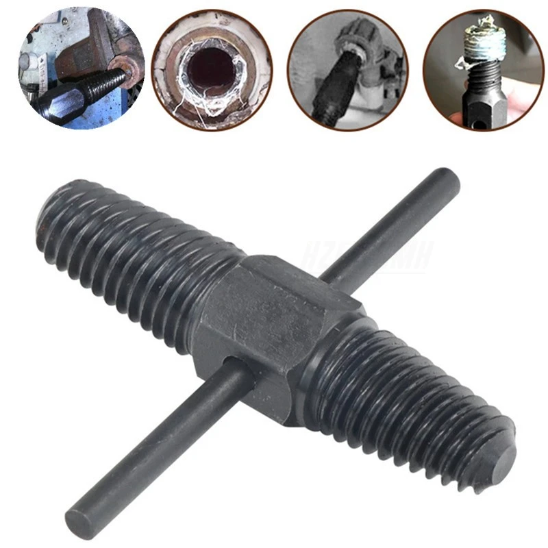 1 Set Broken Wire Extractor Double-Head Tap Faucet Valve Screw Extractor Set Damaged Broken Wire Water Pipe Bolt Remover Tools