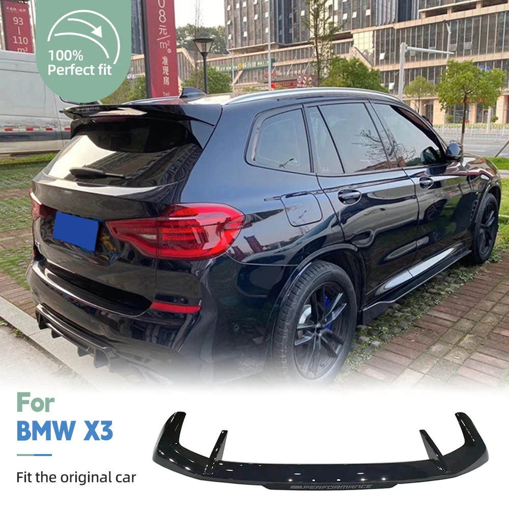 

Блестящий черный спойлер на крышу для BMW X3 2017-2024 G01