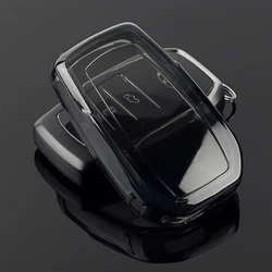 Premium Transparent TPU Key Case Cover (Transparent grey)