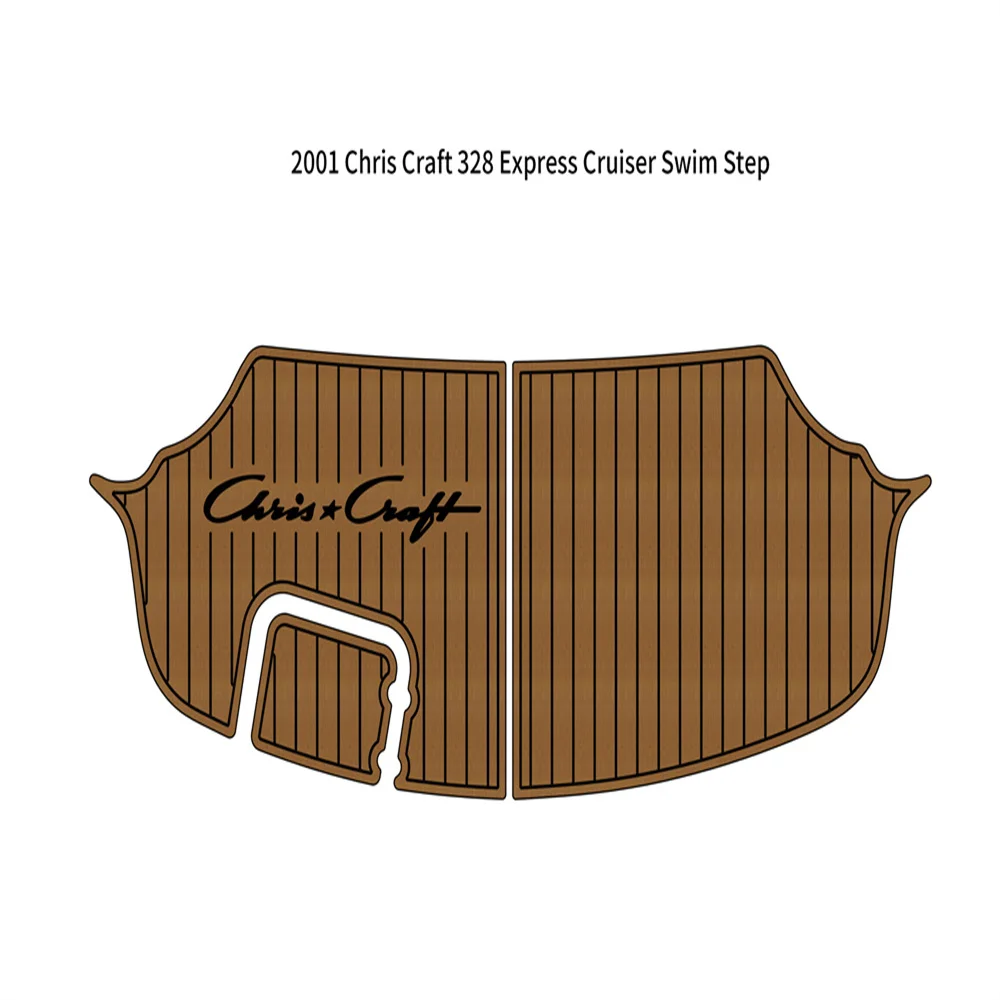 Quality 2001 Chris Craft 328 Express Cruiser Swim Platform Pad Boat EVA Foam Teak Floor
