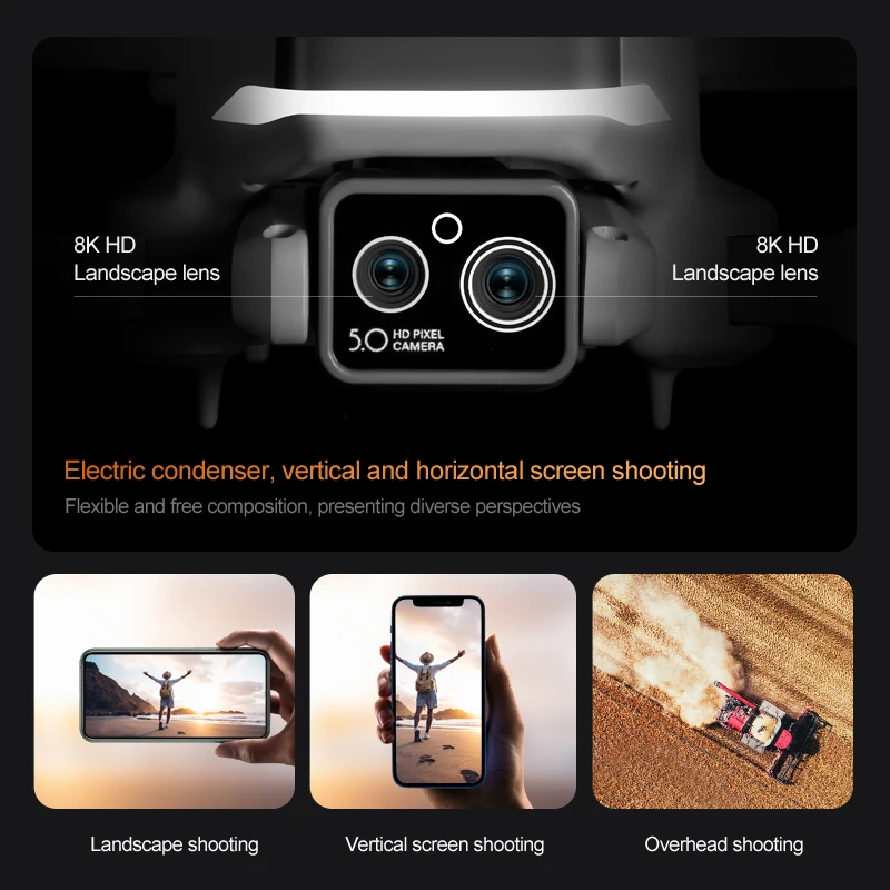 4DRC M2 PRO Drone 8K Professional 4K HD Camera GPS FPV RC Drones Brushless Obstacle Avoidance Remote Control Helicopter Toy Gift 2