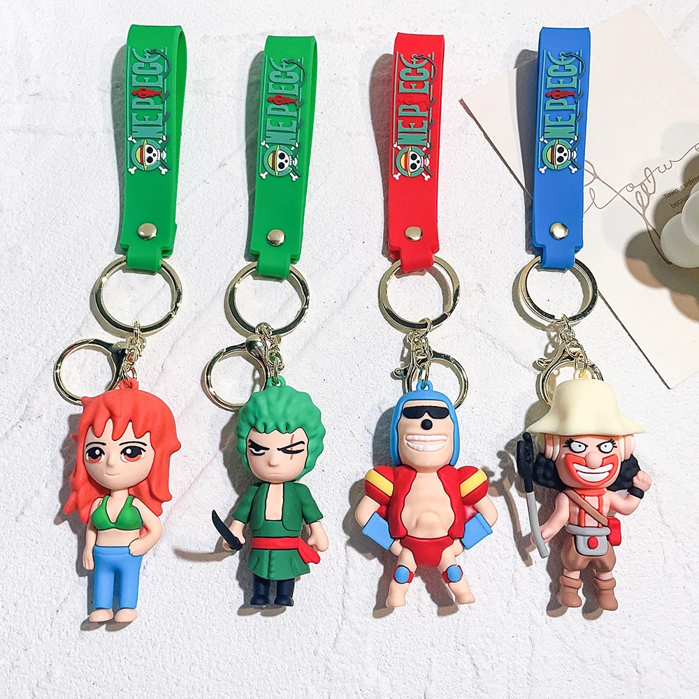 Anime One Piece Keychain Acrylic Pendant Monkey.d.luffy Roronoa