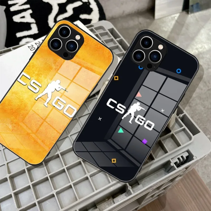Counter Strike Cogo Cs Go Custodia Per Telefono In Vetro Temperato Per Iphone 14 13 11 12 Pro 8 7 Plus X 13 Pro Max Xr Xs Mini Se 2020 Cover