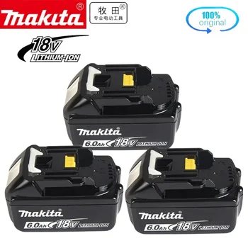 마키타용 BL1850 오리지널 배터리, 마키타 18 V 6ah, bl1830, bl1860, bl1850B 도구 배터리, 마키타 18 볼트 무선 연마기 호환