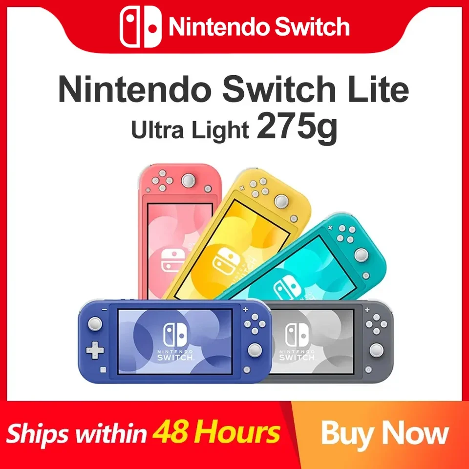 Nintendo Switch Lite Handheld Game Console 275g Lightweight and