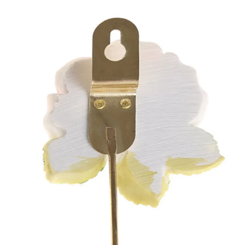 Resin Rose Flower/Heart /Dress Shaped Wall Mounted Hooks Vintage Hat Coat Robe Key Hooks Door Bathroom Towel Clothes Rack Hanger 6