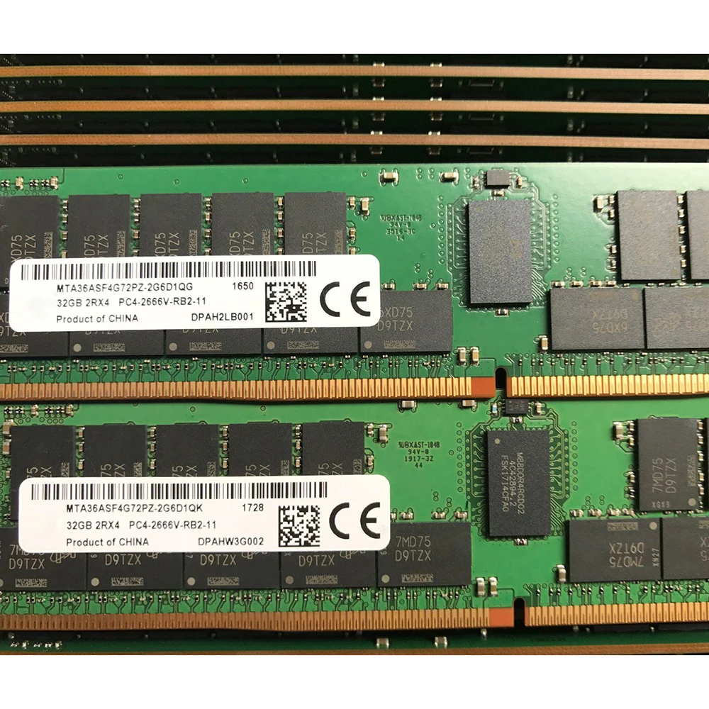1 Pcs For MT MTA36ASF4G72PZ DDR4 32G 32GB 2RX4 PC4-2666V-RB2-11 2666MHZ 4 1 Pcs For MT MTA36ASF4G72PZ DDR4 32G 32GB 2RX4 PC4-2666V-RB2-11 2666MHZ - Image 2