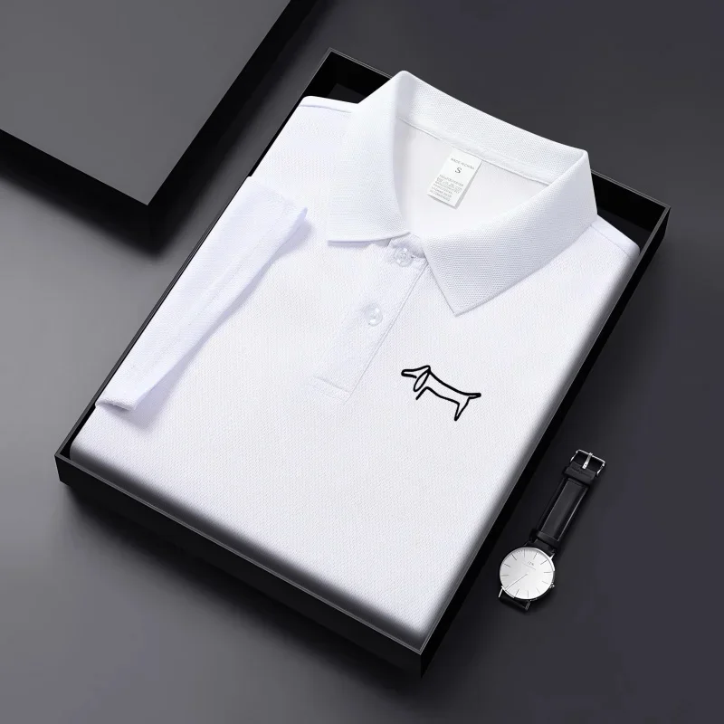 Men's Premium Solid Color Golf Polo Shirt 3
