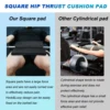 Square Hip Thrust Pad Protective Extra Thick foam pad for Barbell Weightlifting Hip Thrusts and Glute Bridges Workouts Home Gym 4