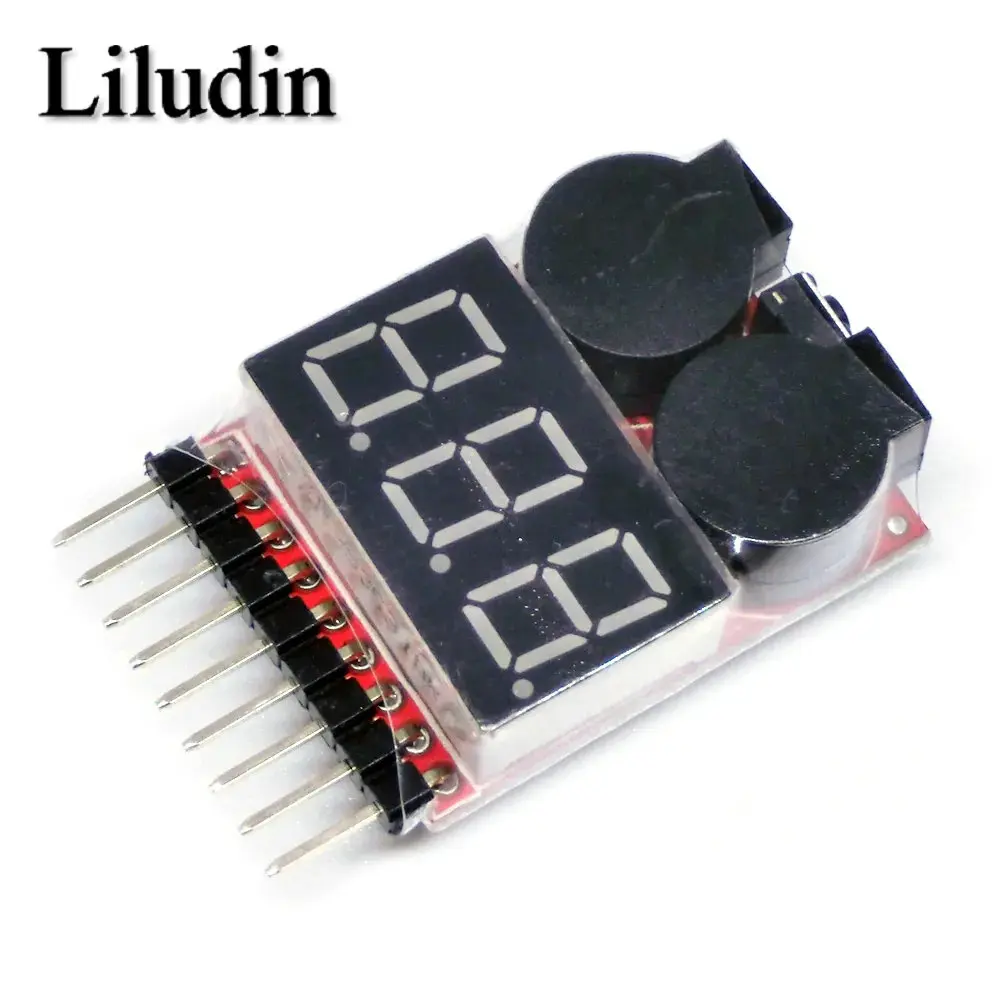 Lipo-Akku-Prüfvorrichtung 1S-8S mit Tiefspannungsalarm