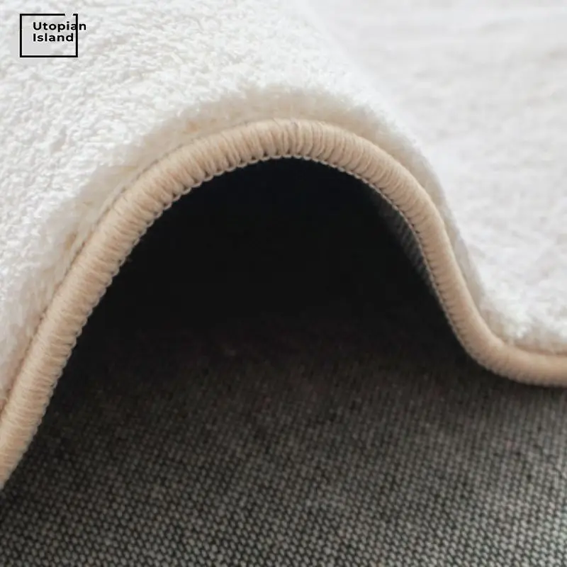 Rainbow Fluffy Carpet For Living Room Soft Babi Mats Hairy Nursery Play Mat For Children Round Plush Bedroom Rugs Soft Foot Mat 6