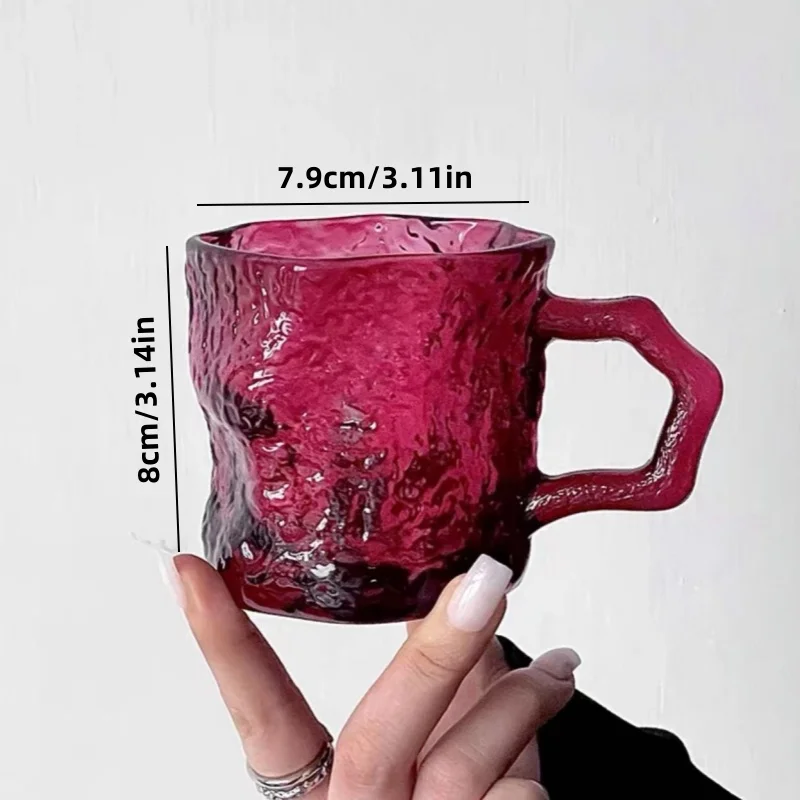 Rose Glass Household Drink Water Cup