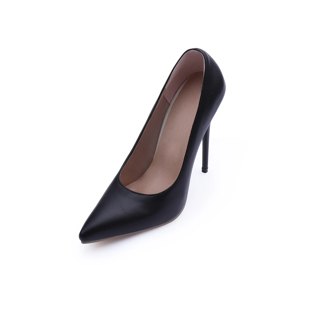 High Heels für Damen, Stiletto-Absätze für Partys, Brautschuhe, elegante Pumps mit spitzer Zehenpartie, Designer-Pumps im neuen Stil, Übergrößen 47, günstiger Ausverkauf, schwarze, rote, weiße Leder-High-Heels, matt, einfarbig – Detail 5