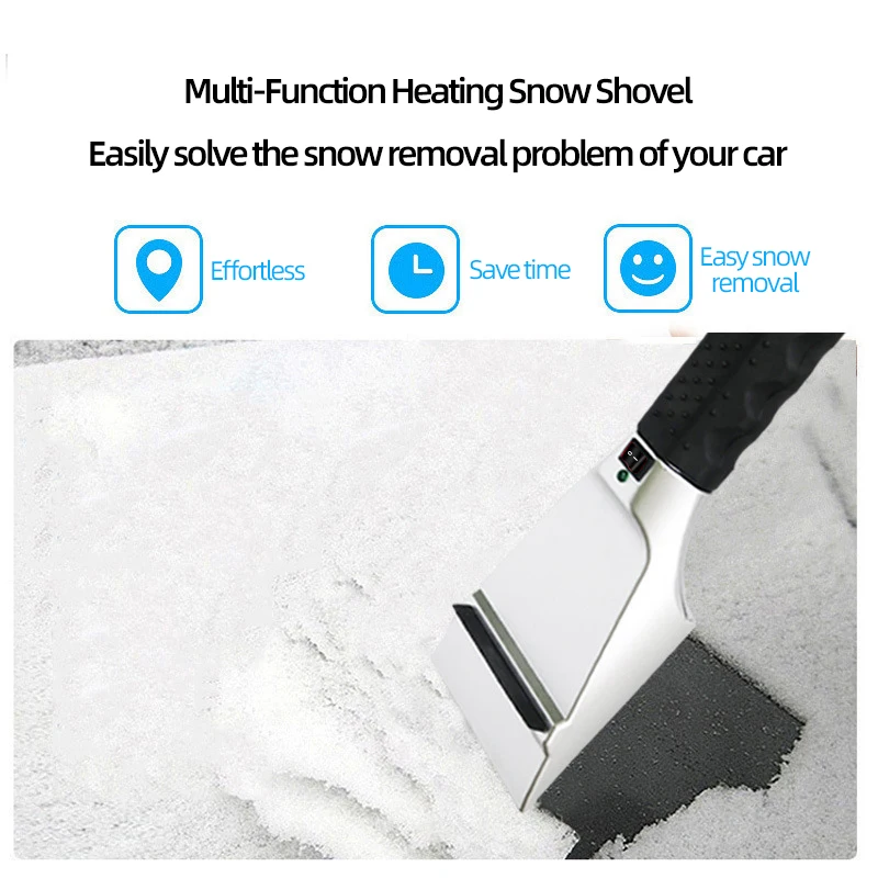 

Good Quality Winter Car Snow Shovel 12V Heating Dual-purpose Snow And Ice Removal Shovel For Most Cars