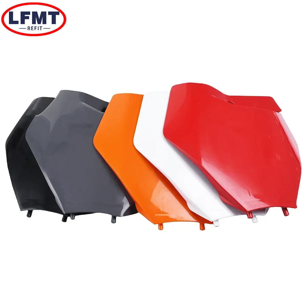 오토바이 전면 번호판 플라스틱 커버 블랙 화이트 오렌지 KTM EXC EXC-F SX SXF XC XCF XCW XCF-W 125-450 2016-2023 부품