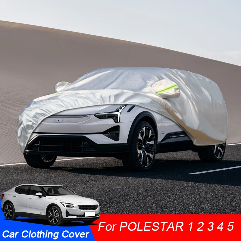 Copertura Per Auto Pioggia Gelo Neve Polvere Protezione Impermeabile Copertura Anti-Uv Accessori Auto Esterni Per Polestar 1 2 3 4 5 2018-2025