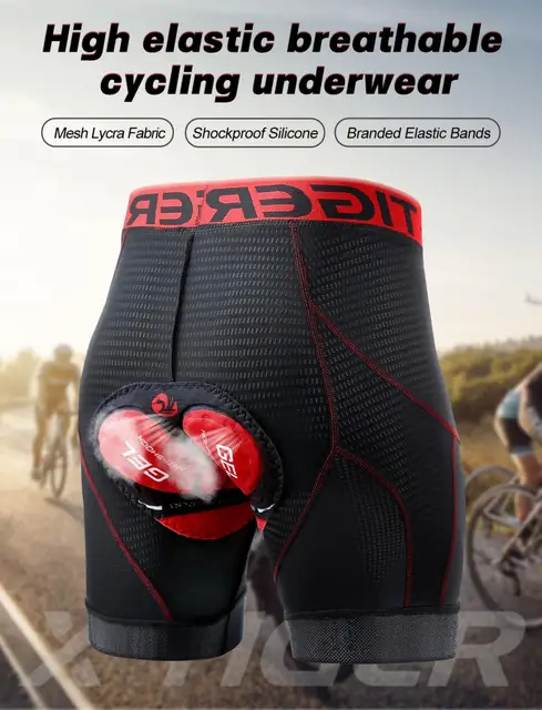 Pantaloncini Ciclismo, Collant Per Bici,shorts Da Ciclismo Imbotti In - Foto 3