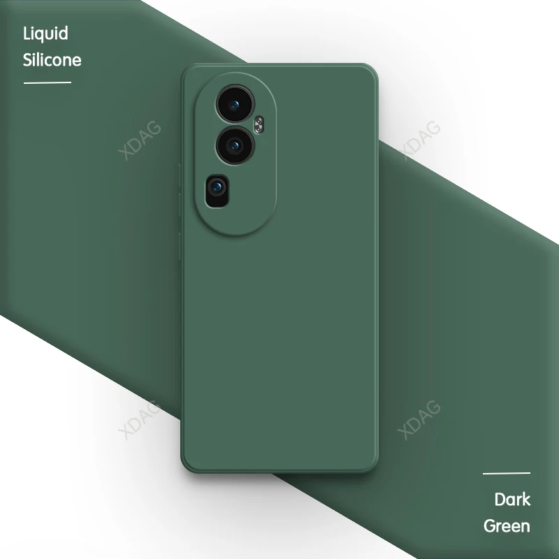 Premium Liquid Silicone Phone Case with Lens Protection - Classic Design