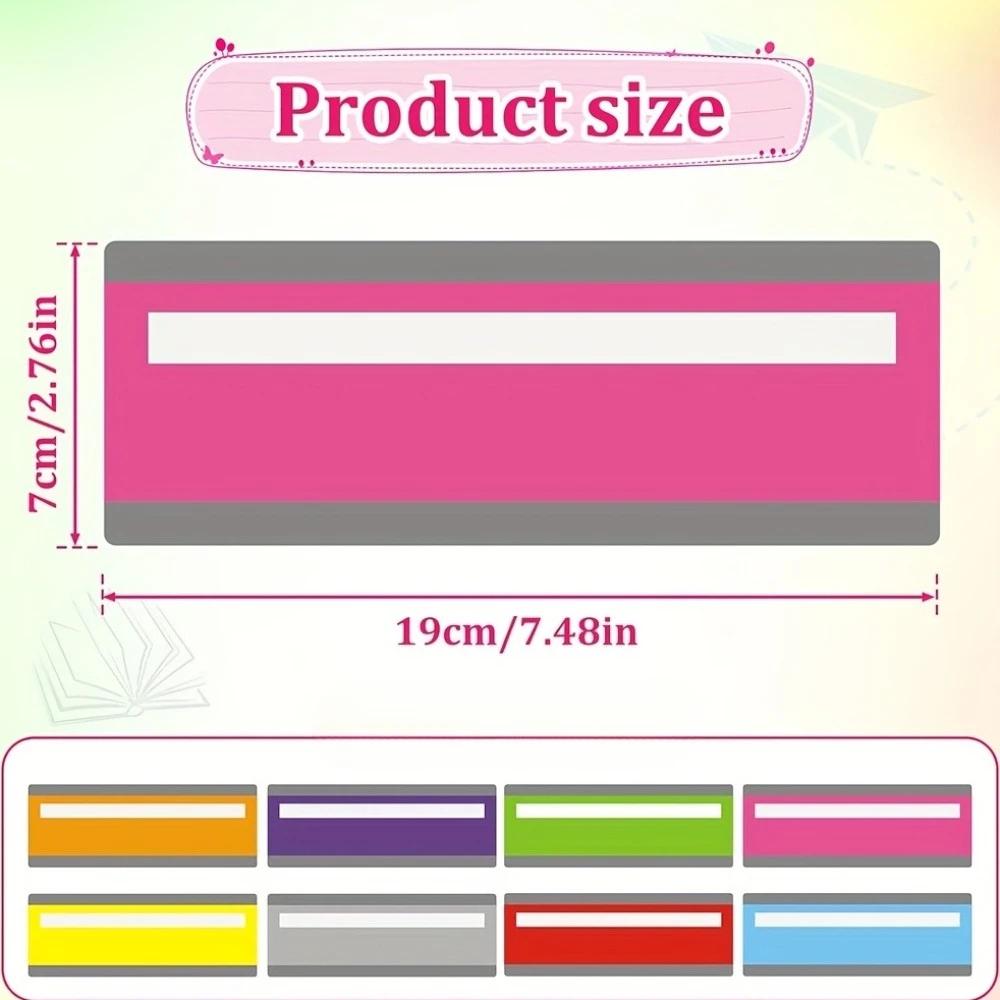 Reading Aid Bars with Color-Coded Overlays, Highlighting & Tracking - Easy-to-Use Bookmarks for Dyslexia, Teachers, and Students - 4