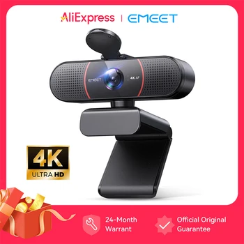 Webcam 4K Autofocus Web Camera Streaming EMEET USB Fotocamera per computer con 2 microfoni con cancellazione del rumore 66 °   Visualizza per Zoom/Laptop