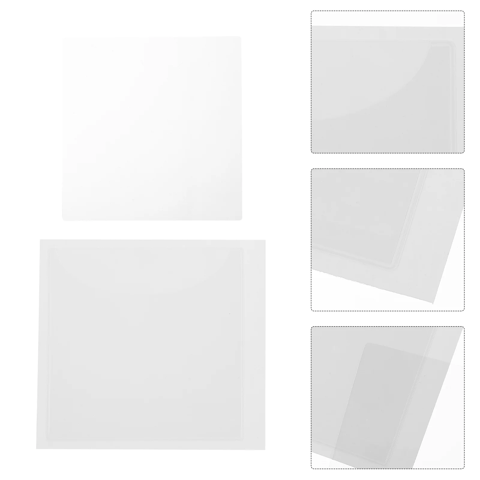 

10 Pcs Logo Stickers Car Tag Storage Pouch Certified Certificate Interior Accessories for Your Transparent Pp
