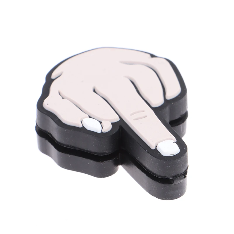 Middle Finger Tennis Racket Vibration Dampener Shock Absorbing Silicon