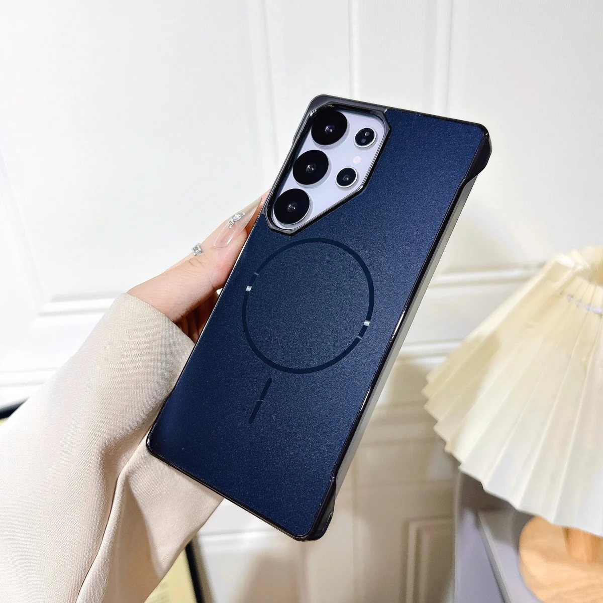 Enhanced Frosted Magnetic Phone Case - Ultra Slim Cooling Rugged PC Cover